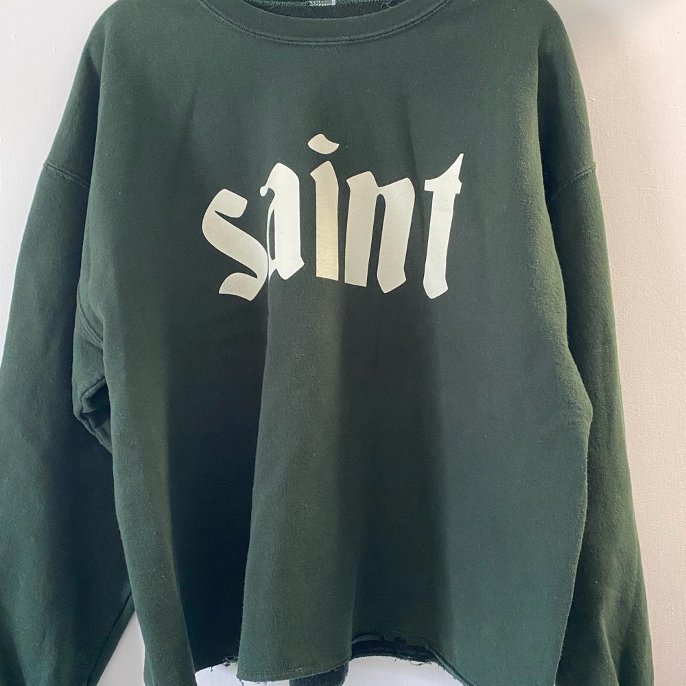 Green 'Saint' Sweatshirt